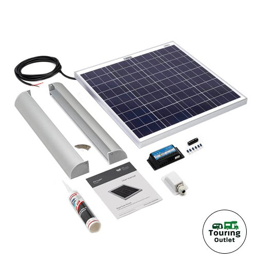PV Logic 60w Rigid Solar Panel - Roof / Deck Top Kit