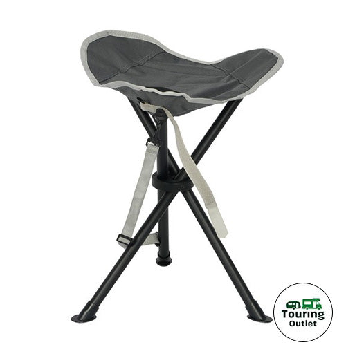Quest Elite Autograph Devon Stool and Foot Rest - Grey / Black