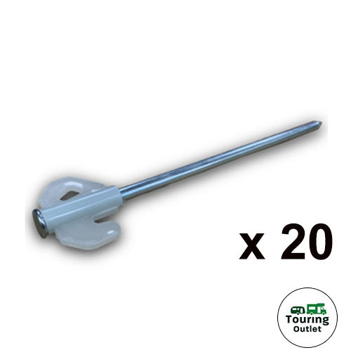 Colossal Hard Ground Glow Peg (20 pack + Storage Box)