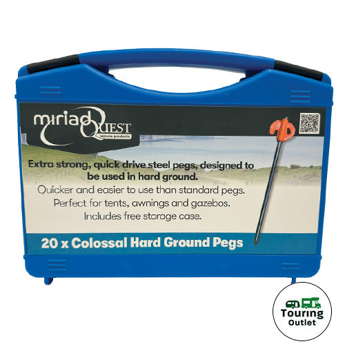 Colossal Hard Ground Peg (20 pack + Storage Box)