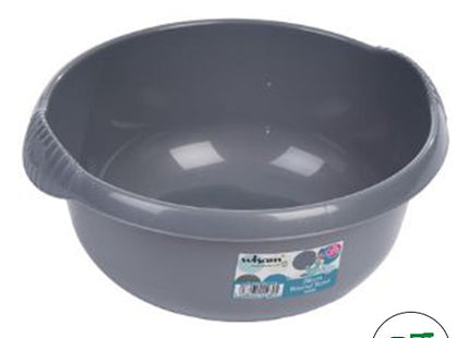 28cm Round Washing Up Bowl - Silver