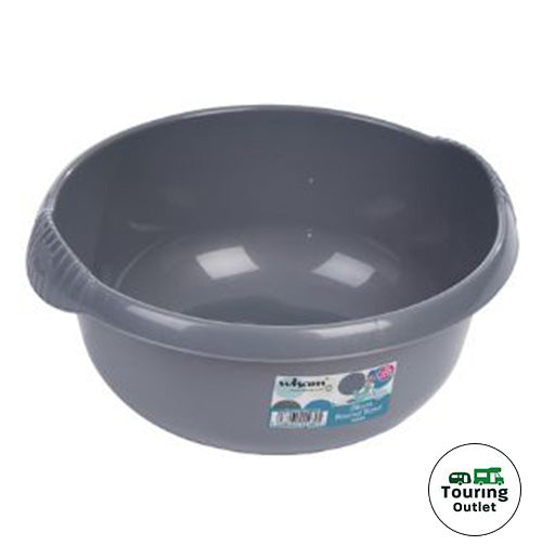 28cm Round Washing Up Bowl - Silver