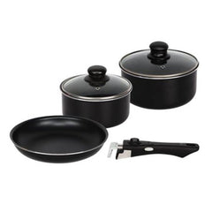 Athena 6-piece caravan cookware set with detachable handle