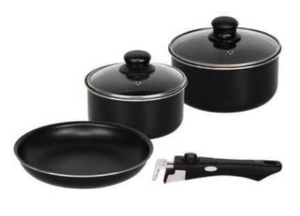 Athena 6-piece caravan cookware set with detachable handle