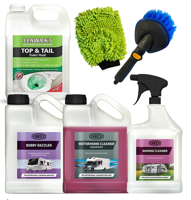 Save with this Fenwicks cleaning bundle including motorhome cleaner and awning cleaner
