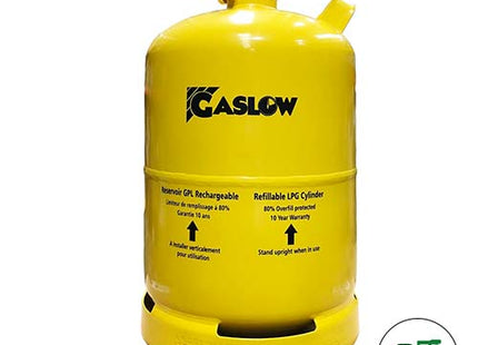 Gaslow 11kg LPG Refillable Gas Bottle and Exchange Bottle Kit - Exterior Black Filler