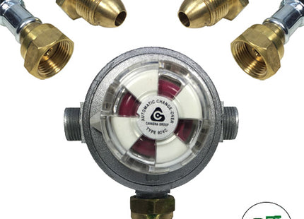 Gaslow Automatic changeover Head Kit with 2x PROPANE (POL) pigtails