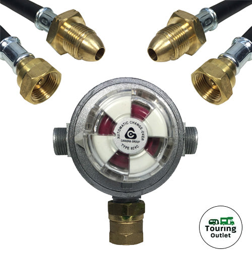 Gaslow Automatic changeover Head Kit with 2x PROPANE (POL) pigtails