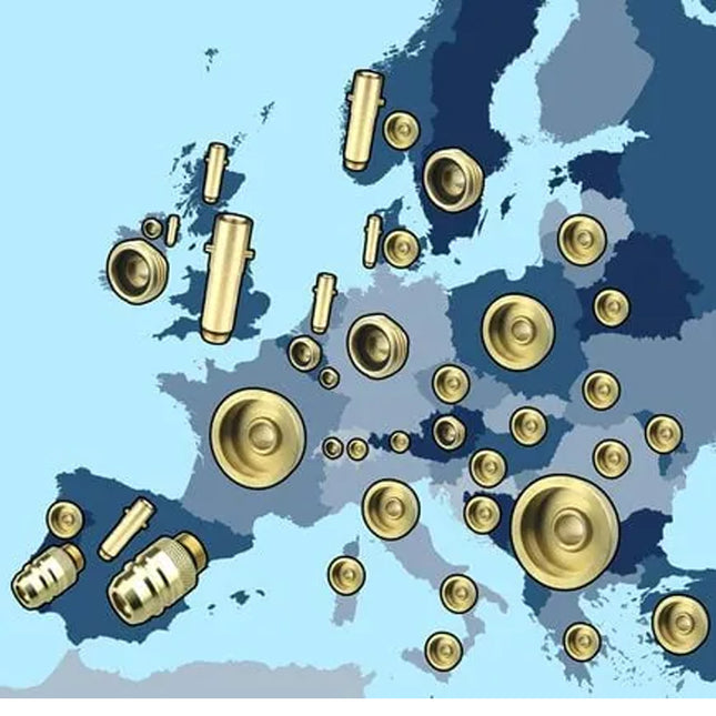 Map of adapter usage across europe