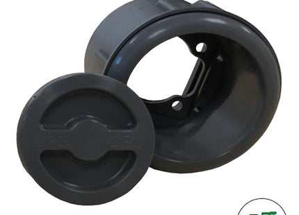 Gaslow Plastic Filler Housing Grey with Cap & Fixing Plate