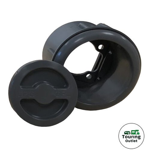 Gaslow Plastic Filler Housing Grey with Cap & Fixing Plate