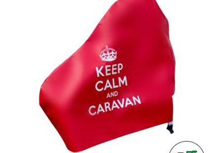 Keep Calm and Caravan Hitch Cover - Faux Leather