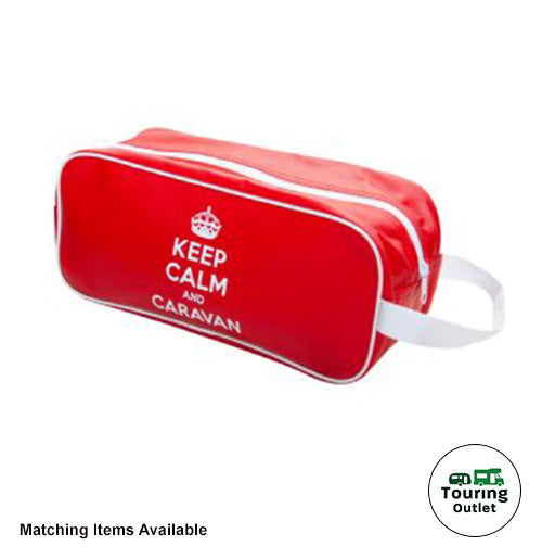 Keep Calm and Caravan Peg Bag - Faux Leather