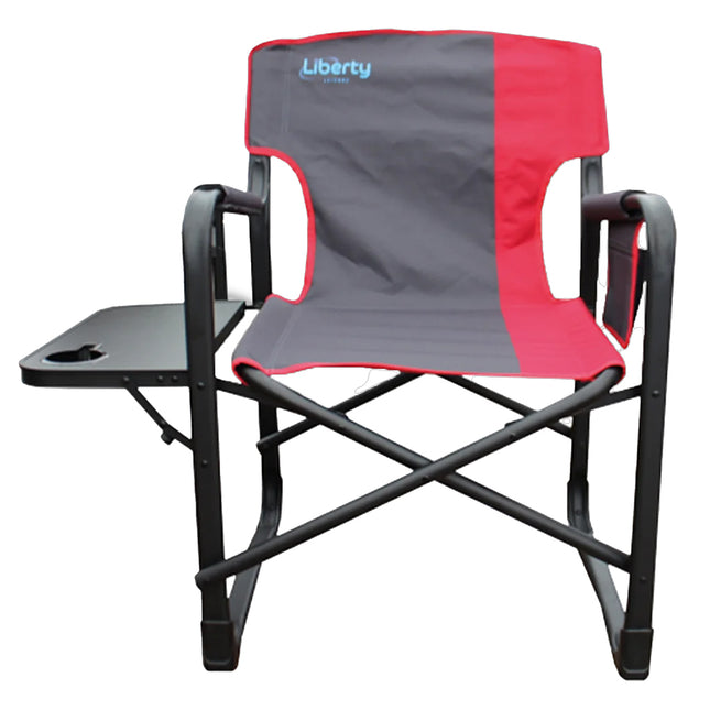 Liberty Director Chair Red with Side Table