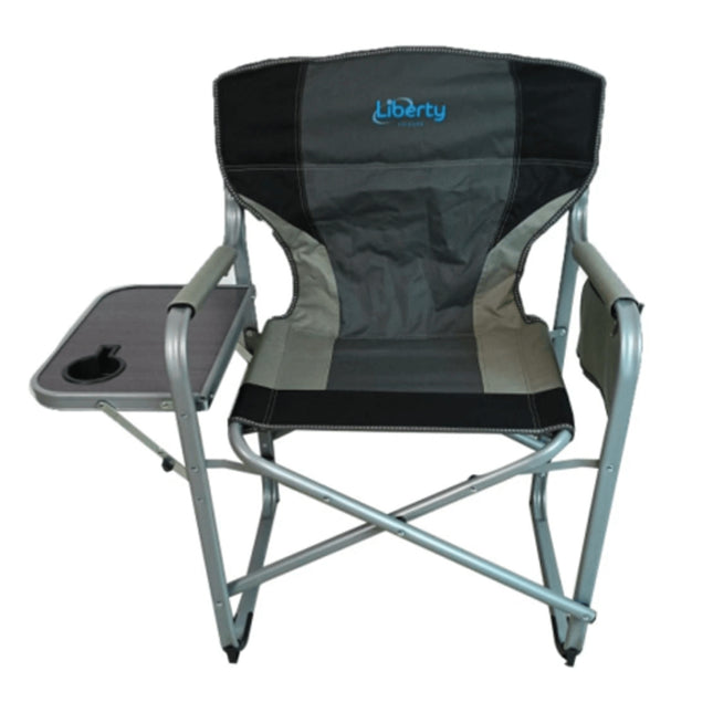 Heavy duty steel director’s chair red camping and outdoor use