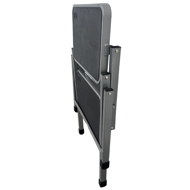 Folded compact caravan step