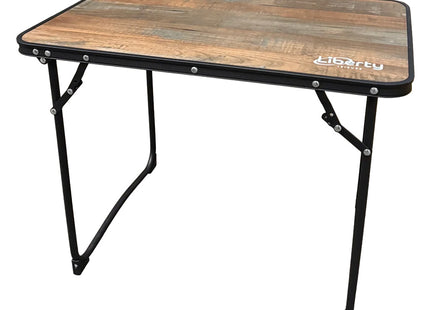 Liberty Frankel Small Camping Table with Wood Effect Top