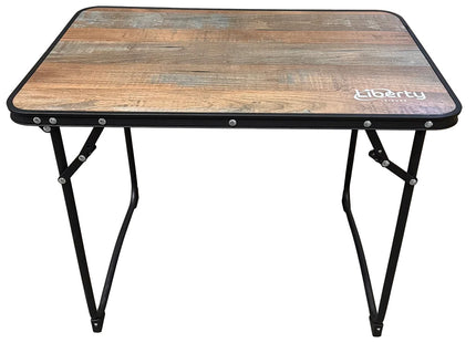 Liberty Frankel Small Camping Table with Wood Effect Top