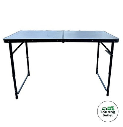 Liberty Red Rum Wood Effect Folding Table - 120cm x 60cm (adjustable height)