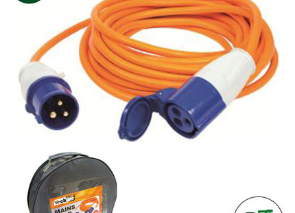Vechline Mains Lead 10m with Zip Carry Bag (Hook Up Lead)