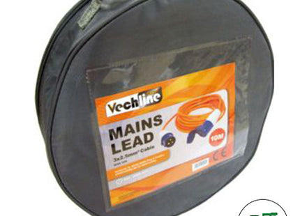 Vechline Mains Lead 10m with Zip Carry Bag (Hook Up Lead)
