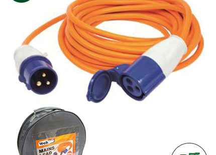 Vechline Mains Lead 25m with Zip Carry Bag (Hook Up Lead)
