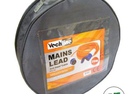 Vechline Mains Lead 25m with Zip Carry Bag (Hook Up Lead)
