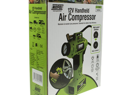 Maypole 12V Handheld Analogue Compressor with LED Light