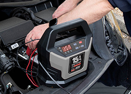 Maypole 15A 12V Electronic Smart Battery Charger