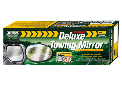 Maypole Deluxe Towing Mirrors - Universal Fit - Convex Glass