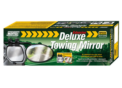 Maypole Deluxe Towing Mirrors - Universal Fit - Flat Glass