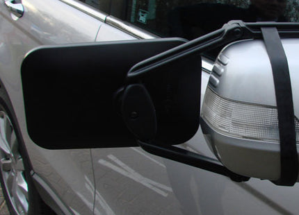Maypole Large Dual Glass Towing Mirrors - Flat & Convex Glass