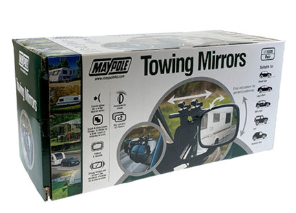 Maypole Towing Mirrors Pair - Convex Glass