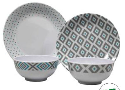 Via Monda Milda Melamine Dinner Set - 12 piece