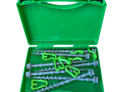 Tent or Awning Screw Pegs in Storage Case