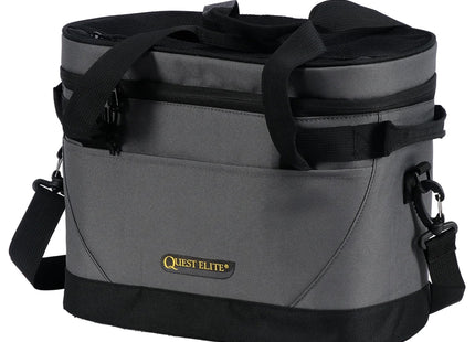 Grey Cool Bag with Black Detail and Shoulder Strap
