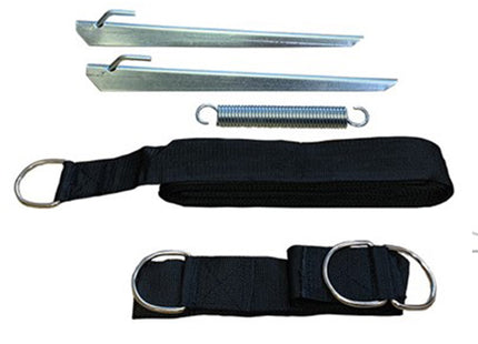 Quest Awning Tie Down Kit with black webbing strap
