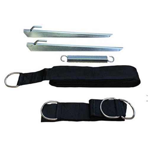 Quest Awning Tie Down Kit with black webbing strap