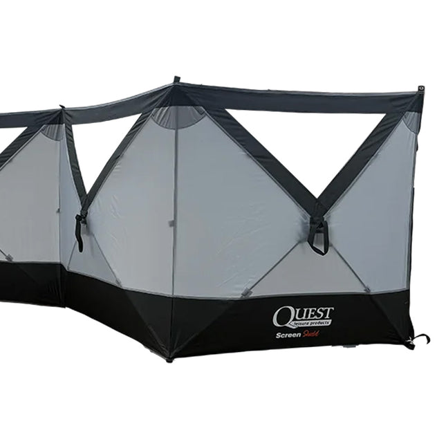 Quest wind breaker / screen in black and grey with windows