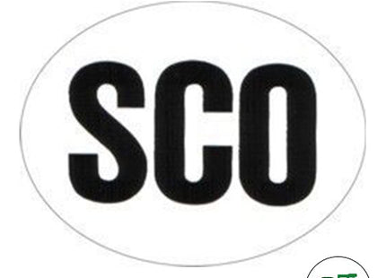 SCO Oval Sticker - 140x100mm (Scotland Sticker)