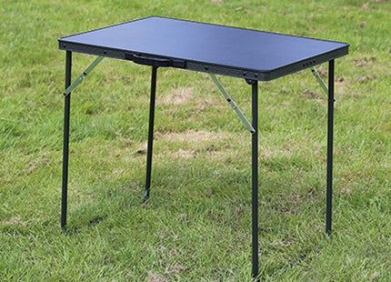 Burford portable camping table set up outdoors – ideal for caravanning and picnics