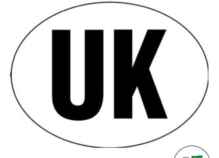 UK Oval Sticker - 140x100mm