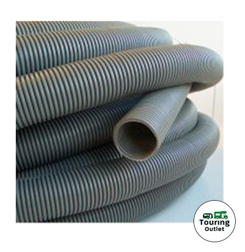 Caravan Grey / Water Waste Pipe - 28.5mm Convoluted Hose (per metre)