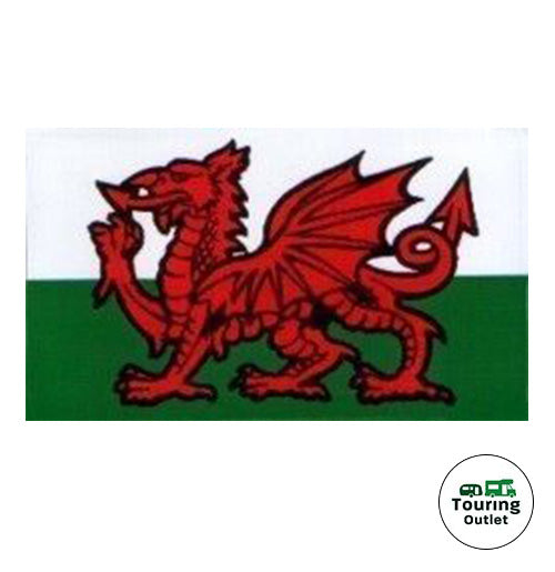 Welsh Flag Sticker - 108x65mm (Wales Sticker)