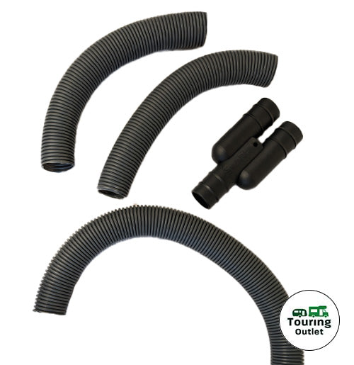 Caravan Grey / Water Waste Pipe (per Metre) + Y Connector Kit (28.5mm)