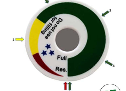 Twin Gaslow 2.7kg Cylinder Kit with Exterior White Filler