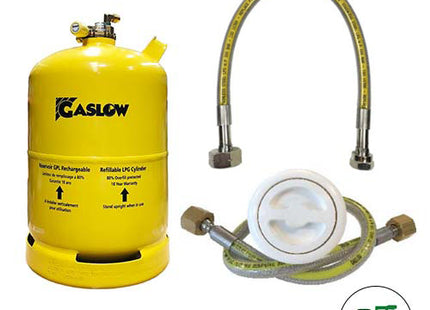 Single Gaslow 11kg Cylinder Kit with Exterior White Filler