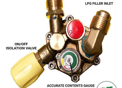 Twin Gaslow 6kg / 11kg Cylinder Kit with Exterior Grey Filler
