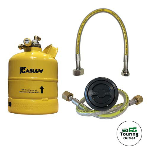 Single Gaslow 2.7kg Cylinder Kit with Exterior Black Filler