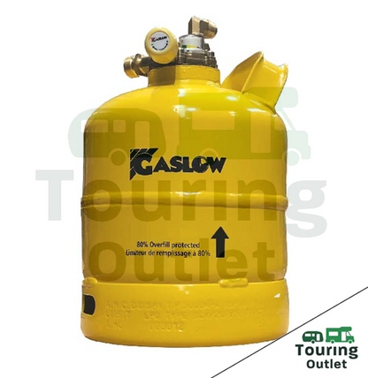 Twin Gaslow 2.7kg Cylinder Kit with Exterior Black Filler